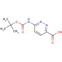 301548-08-3 6-[(2-methylpropan-2-yl)oxycarbonylamino]pyridazine-3-carboxylic acid chemical structure