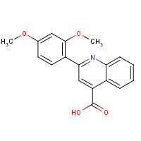313704-08-4 2-(2,4-dimethoxyphenyl)quinoline-4-carboxylic acid chemical structure