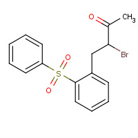 1415043-00-3 4-[2-(benzenesulfonyl)phenyl]-3-bromobutan-2-one chemical structure