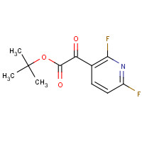 155601-70-0 tert-butyl 2-(2,6-difluoropyridin-3-yl)-2-oxoacetate chemical structure