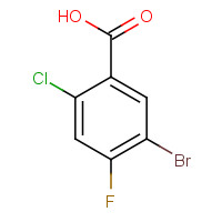 1204219-98-6 5-bromo-2-chloro-4-fluorobenzoic acid chemical structure