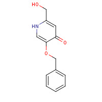 59281-14-0 2-(hydroxymethyl)-5-phenylmethoxy-1H-pyridin-4-one chemical structure