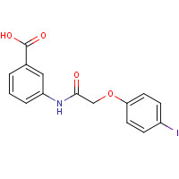 649773-75-1 3-[[2-(4-iodophenoxy)acetyl]amino]benzoic acid chemical structure