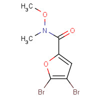 502639-02-3 4,5-dibromo-N-methoxy-N-methylfuran-2-carboxamide chemical structure