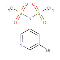 1217273-00-1 N-(5-bromopyridin-3-yl)-N-methylsulfonylmethanesulfonamide chemical structure
