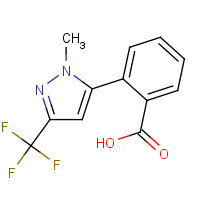 910037-16-0 2-[2-methyl-5-(trifluoromethyl)pyrazol-3-yl]benzoic acid chemical structure
