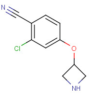 1332300-81-8 4-(azetidin-3-yloxy)-2-chlorobenzonitrile chemical structure