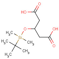 113794-48-2 3-[tert-butyl(dimethyl)silyl]oxypentanedioic acid chemical structure