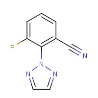1293285-08-1 3-fluoro-2-(triazol-2-yl)benzonitrile chemical structure