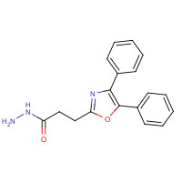 34015-83-3 3-(4,5-diphenyl-1,3-oxazol-2-yl)propanehydrazide chemical structure