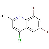 203626-29-3 6,8-dibromo-4-chloro-2-methylquinoline chemical structure