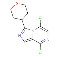 1419223-09-8 5,8-dichloro-3-(oxan-4-yl)imidazo[1,5-a]pyrazine chemical structure