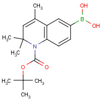179894-36-1 [2,2,4-trimethyl-1-[(2-methylpropan-2-yl)oxycarbonyl]quinolin-6-yl]boronic acid chemical structure