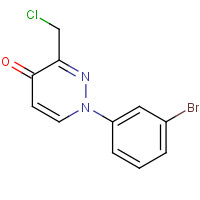 1314388-98-1 1-(3-bromophenyl)-3-(chloromethyl)pyridazin-4-one chemical structure