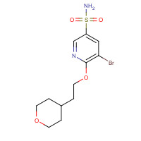 1228876-47-8 5-bromo-6-[2-(oxan-4-yl)ethoxy]pyridine-3-sulfonamide chemical structure