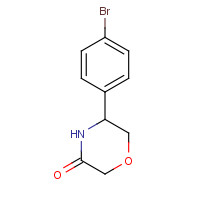 1147392-80-0 5-(4-bromophenyl)morpholin-3-one chemical structure
