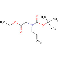 251948-87-5 ethyl 2-[(2-methylpropan-2-yl)oxycarbonyl-prop-2-enylamino]acetate chemical structure