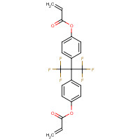 108050-41-5 [4-[1,1,1,3,3,3-hexafluoro-2-(4-prop-2-enoyloxyphenyl)propan-2-yl]phenyl] prop-2-enoate chemical structure