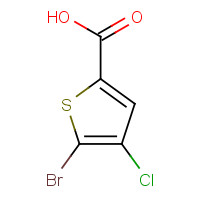 123418-69-9 5-bromo-4-chlorothiophene-2-carboxylic acid chemical structure