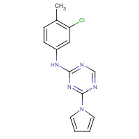 333727-99-4 N-(3-chloro-4-methylphenyl)-4-pyrrol-1-yl-1,3,5-triazin-2-amine chemical structure