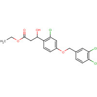 1202577-49-8 ethyl 3-[2-chloro-4-[(3,4-dichlorophenyl)methoxy]phenyl]-3-hydroxypropanoate chemical structure