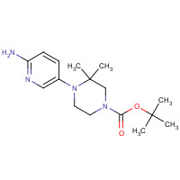 1433990-39-6 tert-butyl 4-(6-aminopyridin-3-yl)-3,3-dimethylpiperazine-1-carboxylate chemical structure