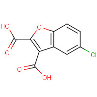 93670-30-5 5-chloro-1-benzofuran-2,3-dicarboxylic acid chemical structure