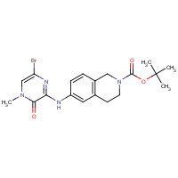 1346673-02-6 tert-butyl 6-[(6-bromo-4-methyl-3-oxopyrazin-2-yl)amino]-3,4-dihydro-1H-isoquinoline-2-carboxylate chemical structure
