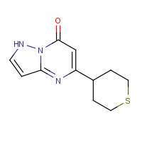 1260105-86-9 5-(thian-4-yl)-1H-pyrazolo[1,5-a]pyrimidin-7-one chemical structure