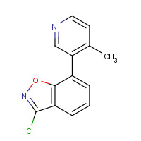 1428880-38-9 3-chloro-7-(4-methylpyridin-3-yl)-1,2-benzoxazole chemical structure
