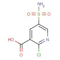 716359-17-0 2-chloro-5-sulfamoylpyridine-3-carboxylic acid chemical structure