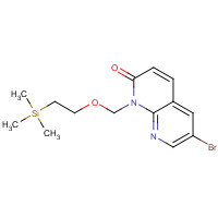1428558-13-7 6-bromo-1-(2-trimethylsilylethoxymethyl)-1,8-naphthyridin-2-one chemical structure