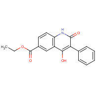885060-90-2 ethyl 4-hydroxy-2-oxo-3-phenyl-1H-quinoline-6-carboxylate chemical structure
