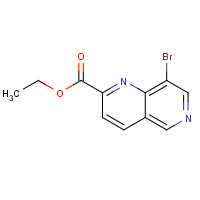 1235382-76-9 ethyl 8-bromo-1,6-naphthyridine-2-carboxylate chemical structure