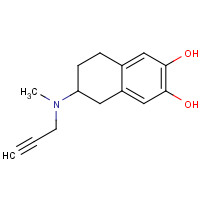 96333-05-0 6-[methyl(prop-2-ynyl)amino]-5,6,7,8-tetrahydronaphthalene-2,3-diol chemical structure
