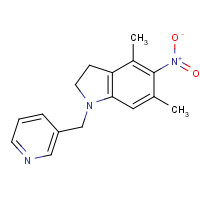 1114453-43-8 4,6-dimethyl-5-nitro-1-(pyridin-3-ylmethyl)-2,3-dihydroindole chemical structure