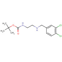 845723-26-4 tert-butyl N-[2-[(3,4-dichlorophenyl)methylamino]ethyl]carbamate chemical structure