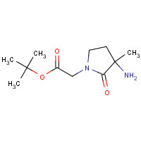 105433-88-3 tert-butyl 2-(3-amino-3-methyl-2-oxopyrrolidin-1-yl)acetate chemical structure