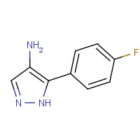 91857-94-2 5-(4-fluorophenyl)-1H-pyrazol-4-amine chemical structure