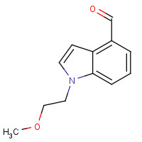 1313044-37-9 1-(2-methoxyethyl)indole-4-carbaldehyde chemical structure