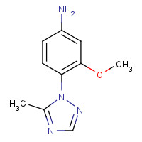 1263868-23-0 3-methoxy-4-(5-methyl-1,2,4-triazol-1-yl)aniline chemical structure