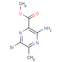 1131-22-2 methyl 3-amino-6-bromo-5-methylpyrazine-2-carboxylate chemical structure