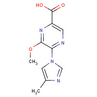 1294003-44-3 6-methoxy-5-(4-methylimidazol-1-yl)pyrazine-2-carboxylic acid chemical structure