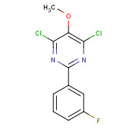 1303588-02-4 4,6-dichloro-2-(3-fluorophenyl)-5-methoxypyrimidine chemical structure