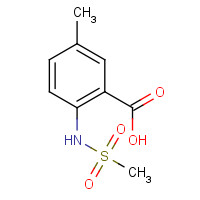 1017051-55-6 2-(methanesulfonamido)-5-methylbenzoic acid chemical structure