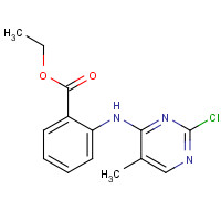 325702-65-6 ethyl 2-[(2-chloro-5-methylpyrimidin-4-yl)amino]benzoate chemical structure