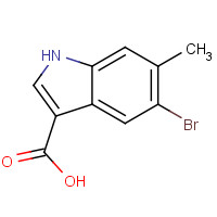 1360928-54-6 5-bromo-6-methyl-1H-indole-3-carboxylic acid chemical structure