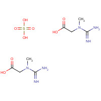 102601-28-5 2-[carbamimidoyl(methyl)amino]acetic acid;sulfuric acid chemical structure