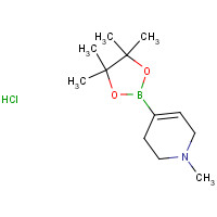 1462950-92-0 1-methyl-4-(4,4,5,5-tetramethyl-1,3,2-dioxaborolan-2-yl)-3,6-dihydro-2H-pyridine;hydrochloride chemical structure