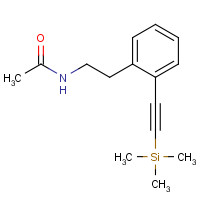 1247092-39-2 N-[2-[2-(2-trimethylsilylethynyl)phenyl]ethyl]acetamide chemical structure